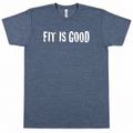 FIT IS GOOD Tee — Heather Blue