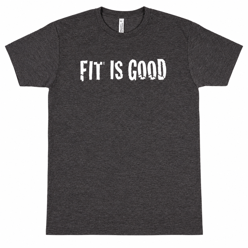 FIT IS GOOD Tee — Charcoal